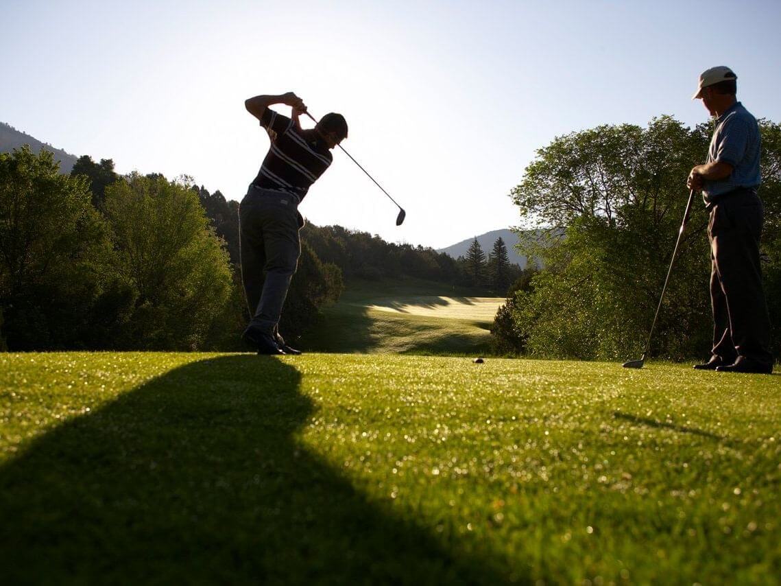 Two golfers at Glenwood Springs Golf Club