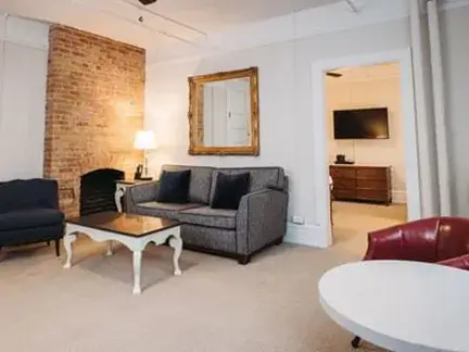 Parlor Suite living room at Hotel Colorado