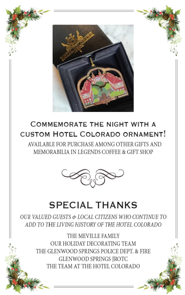 Custom Hotel Colorado ornament available for purchase