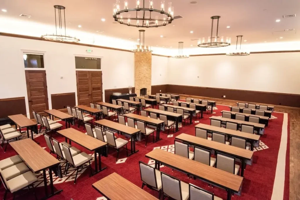 Roosevelt Room set up for a meeting